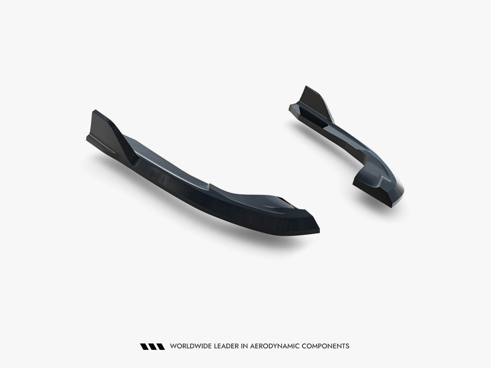 Maxton Design Rear Side Splitters V.2 Volkswagen Golf R Variant Mk8 Facelift