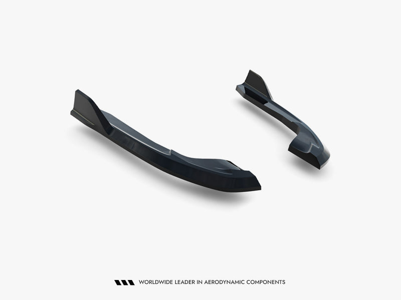 Maxton Design Rear Side Splitters V.2 Volkswagen Golf R Variant Mk8 Facelift