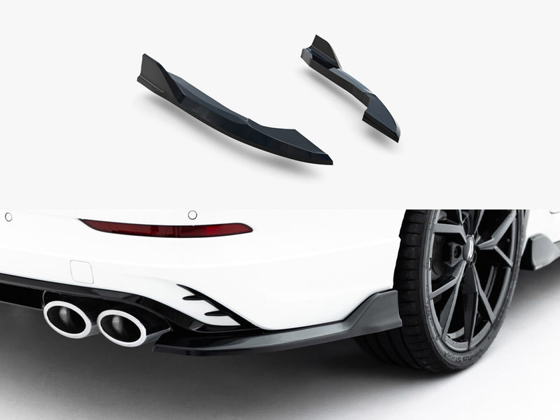 Maxton Design Rear Side Splitters V.1 Volkswagen Golf R Variant Mk8 Facelift