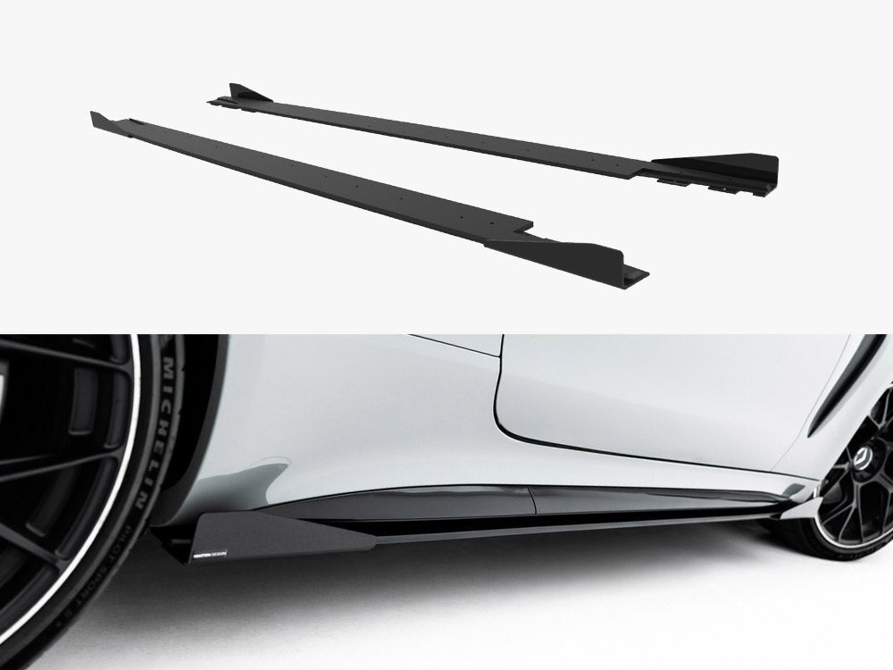 Maxton Design Street PRO Side Skirt Diffusers + Flaps Mercedes-AMG CLE 53 Aero C236