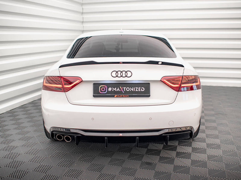 Maxton Design Rear Valance Audi A5 Sportback 8T Facelift (Version with dual exhausts on one side)