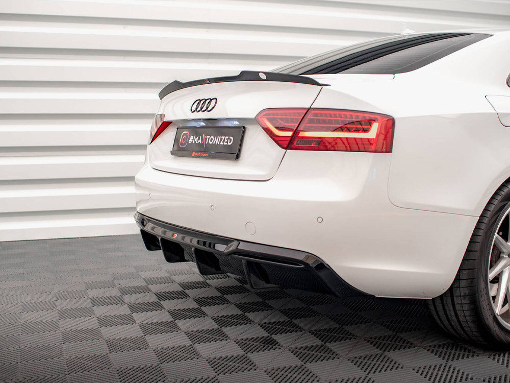 Maxton Design Rear Valance Audi A5 Sportback 8T Facelift (Version with dual exhausts on one side)