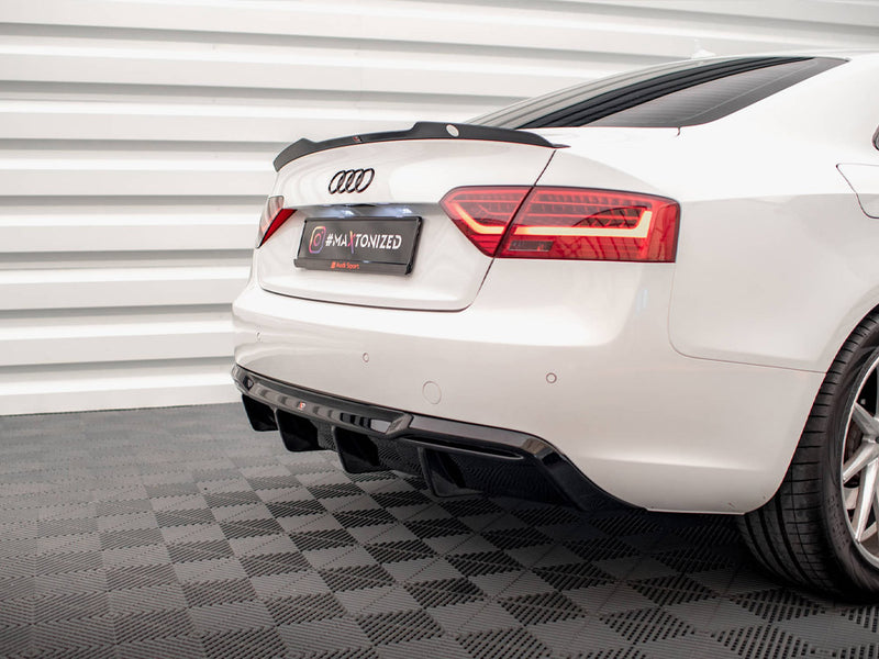 Maxton Design Rear Valance Audi A5 Sportback 8T Facelift (Version with dual exhausts on one side)