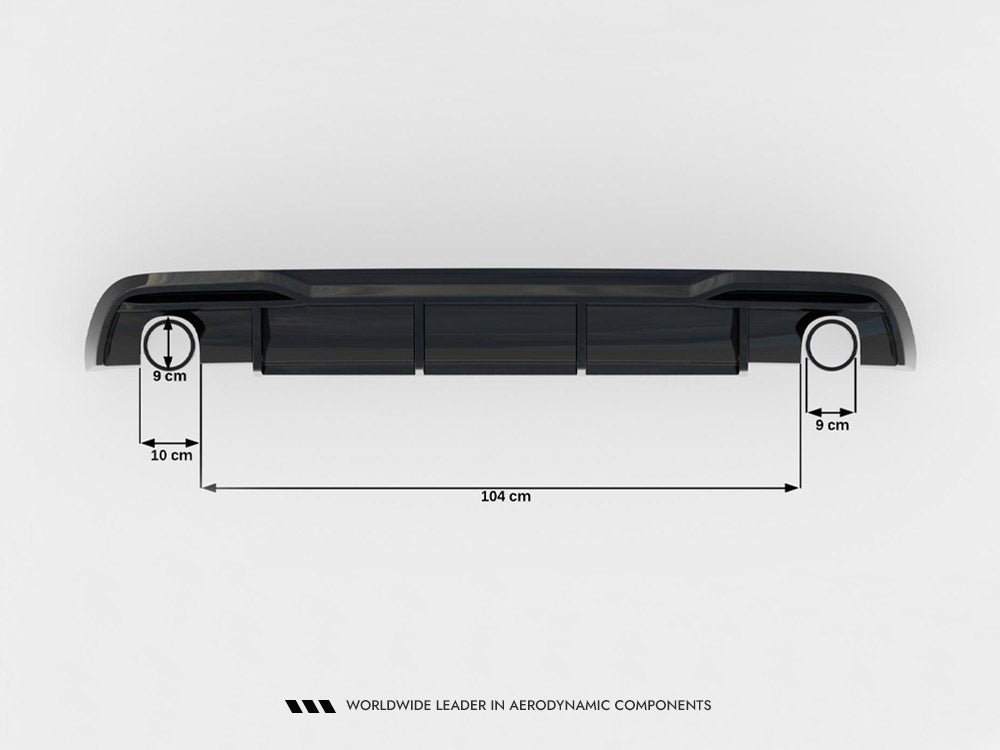 Maxton Design Rear Valance Audi A5 Sportback 8T Facelift (Version with single exhausts on both sides)
