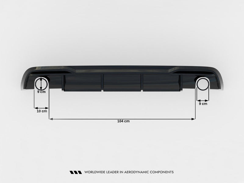Maxton Design Rear Valance Audi A5 Sportback 8T Facelift (Version with single exhausts on both sides)
