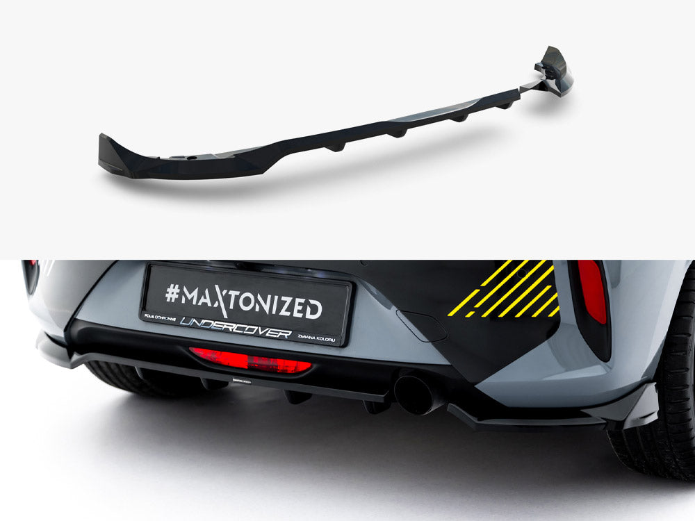 Maxton Design Rear Splitter (Vertical Bars) Opel Corsa F Facelift (Mk6 Facelift)