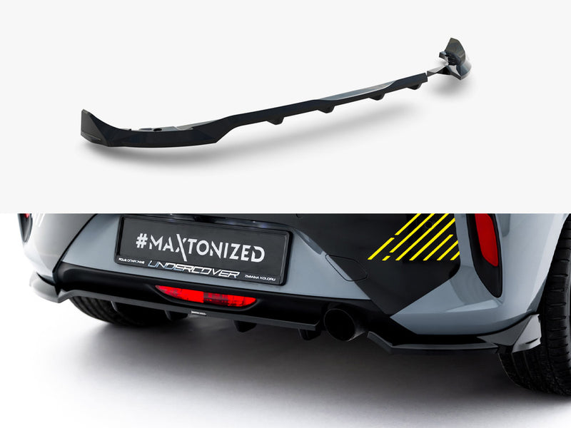 Maxton Design Rear Splitter (Vertical Bars) Opel Corsa F Facelift (Mk6 Facelift)