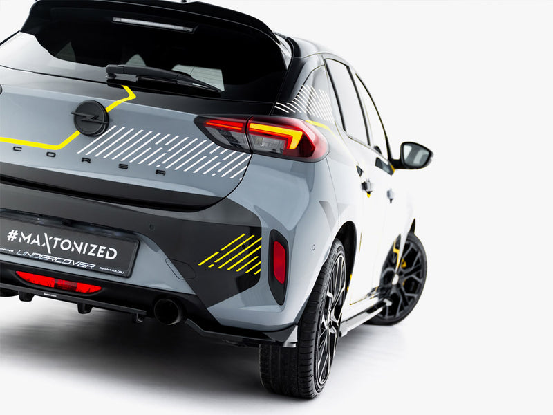 Maxton Design Rear Splitter (Vertical Bars) Opel Corsa F Facelift (Mk6 Facelift)