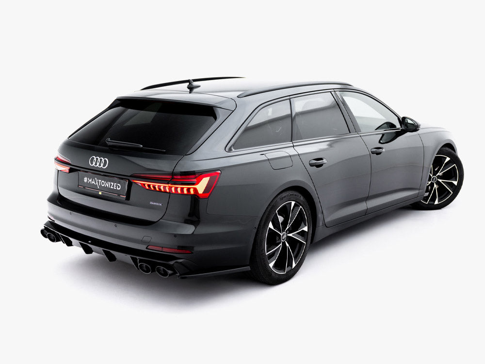Maxton Design Rear Valance + Exhaust Ends Imitation Audi A6 Sedan / Avant C8 / C8 Facelift