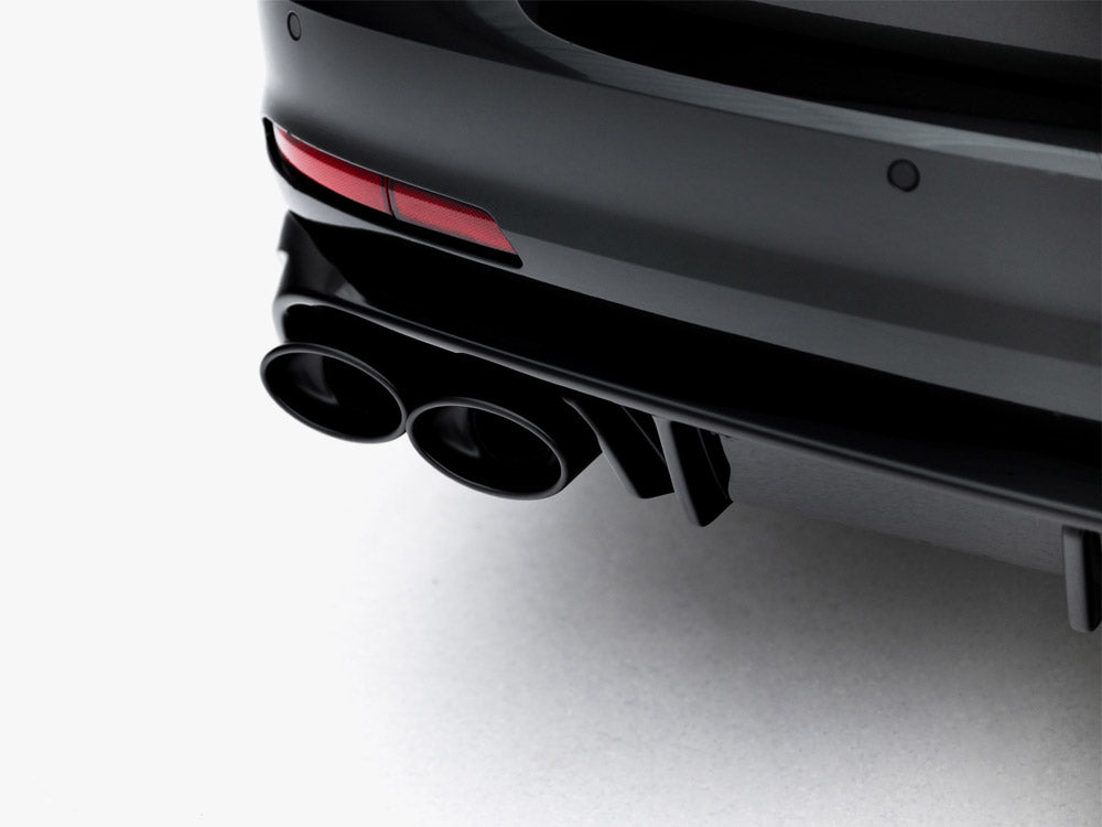 Maxton Design Rear Valance + Exhaust Ends Imitation Audi A6 Sedan / Avant C8 / C8 Facelift