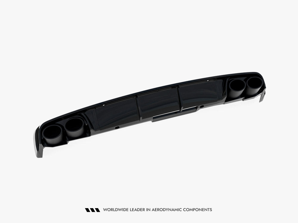 Maxton Design Rear Valance + Exhaust Ends Imitation Audi A6 Sedan / Avant C8 / C8 Facelift