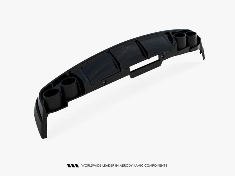 Maxton Design Rear Valance + Exhaust Ends Imitation Audi A6 Sedan / Avant C8 / C8 Facelift