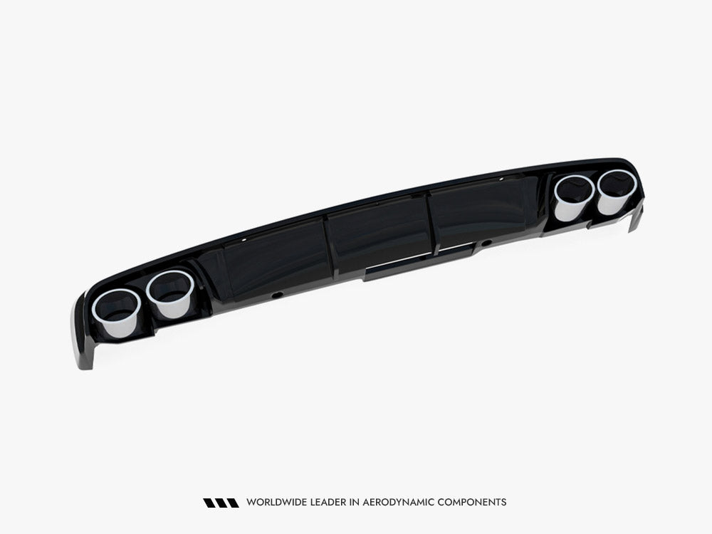 Maxton Design Rear Valance + Exhaust Ends Imitation Audi A6 Sedan / Avant C8 / C8 Facelift