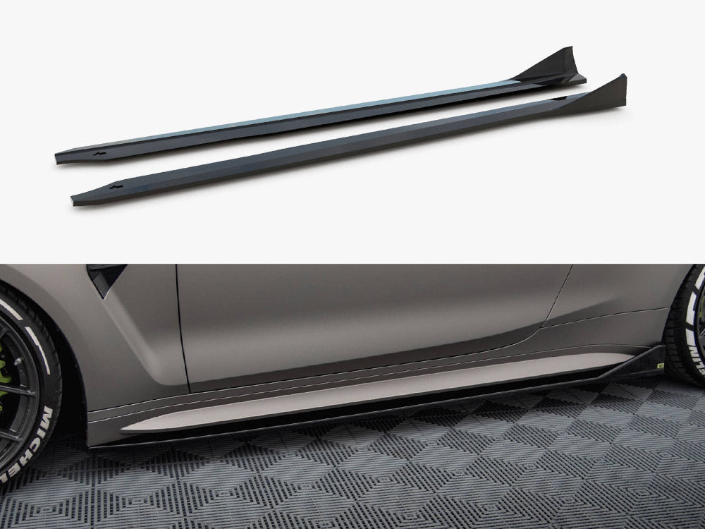 Maxton Design Side Skirt Diffusers V.3 CSL Look BMW M4 G82 / G82 Facelift