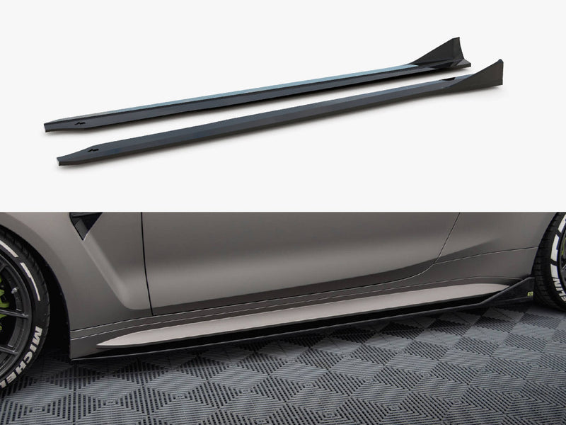Maxton Design Side Skirt Diffusers V.3 CSL Look BMW M4 G82 / G82 Facelift