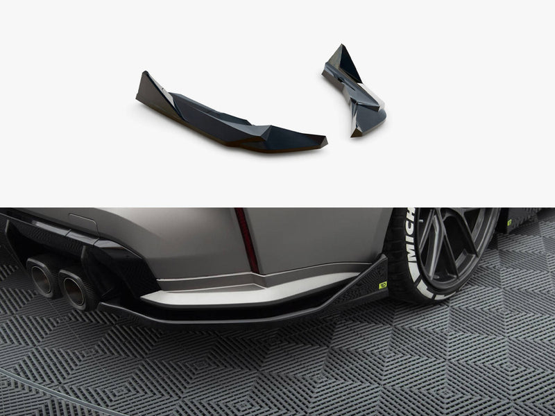 Maxton Design Rear Side Splitters V.3 CSL Look BMW M4 G82 / G82 Facelift