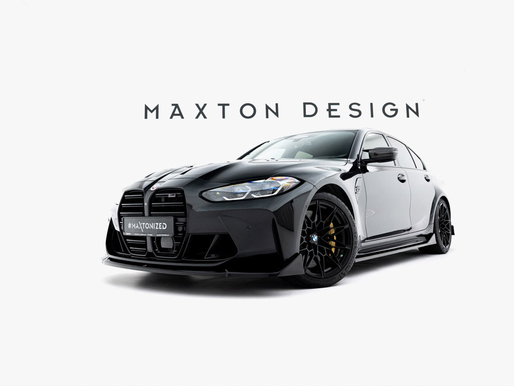 Maxton Design Front Splitter V.4 CSL Look BMW M3 Sedan / Touring G80 / G81