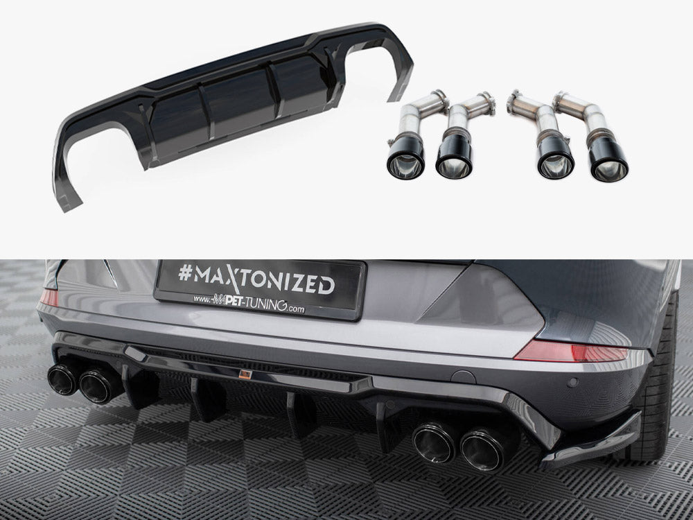Maxton Design Rear Valance V.3 + Exhaust Tips Cupra Formentor VZ Mk1 / Mk1 Facelift