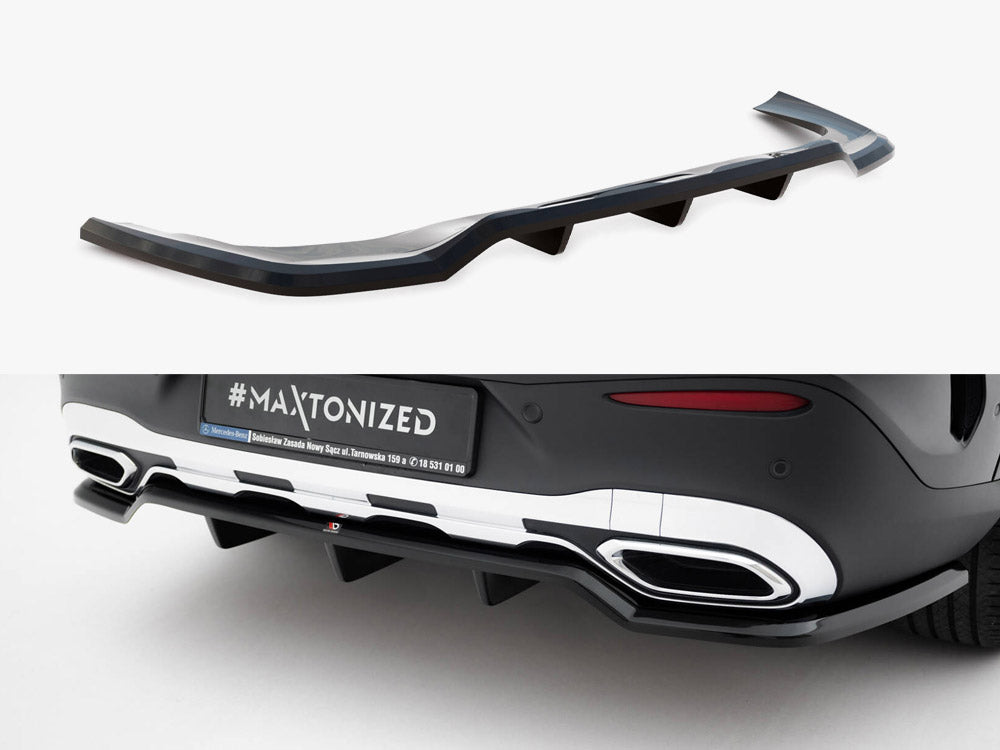 Maxton Design Rear Splitter (Vertical Bars) Mercedes-Benz GLC Coupe AMG-Line C254