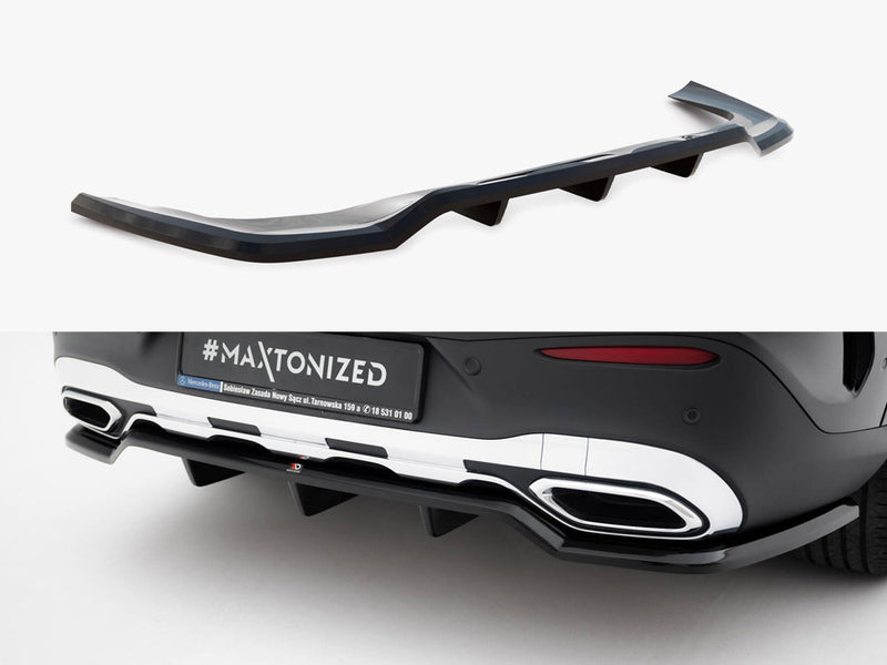 Maxton Design Rear Splitter (Vertical Bars) Mercedes-Benz GLC Coupe AMG-Line C254
