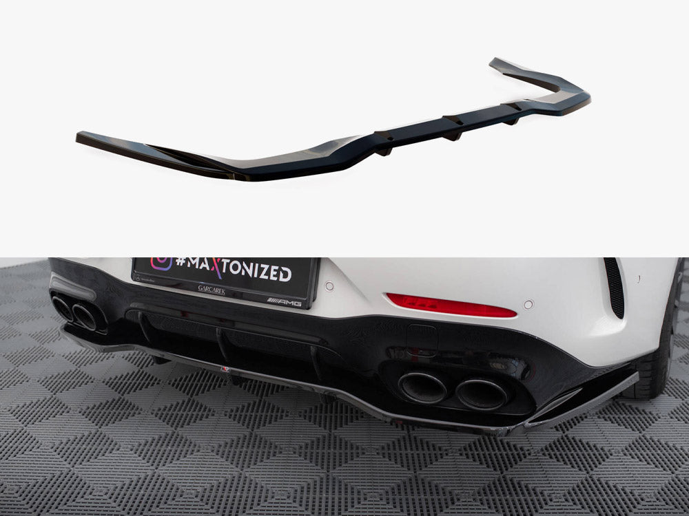 Maxton Design Rear Splitter (Vertical Bars) Mercedes-AMG GT 43 4 Door Coupe V8 Styling Package