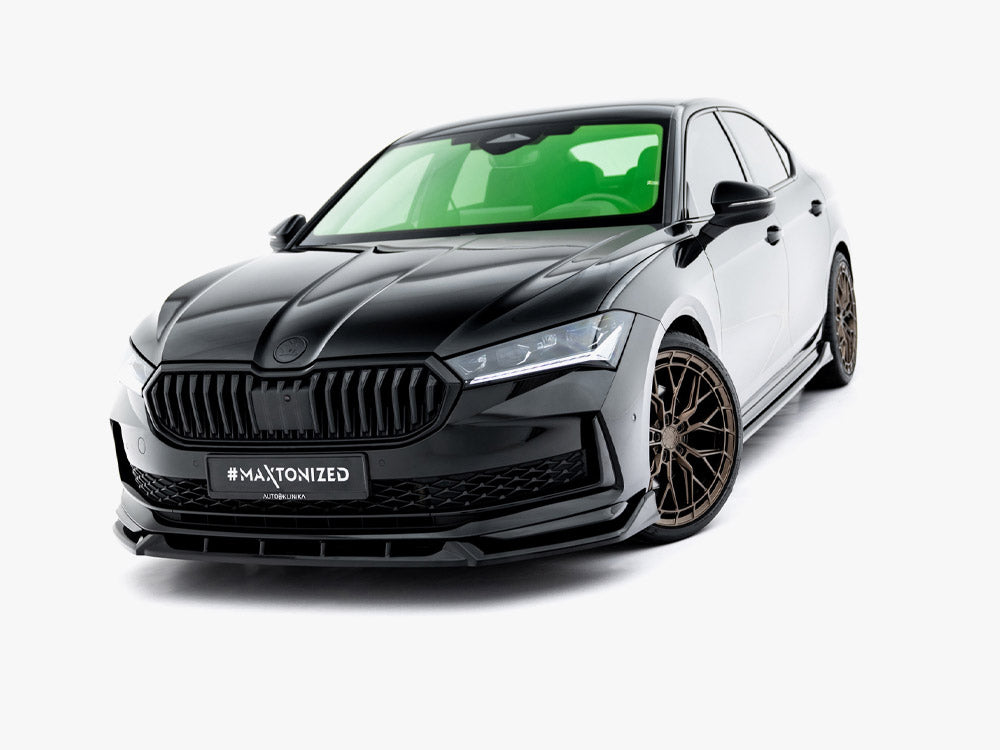 Maxton Design Front Splitter V.2 Skoda Superb Sportline Mk4