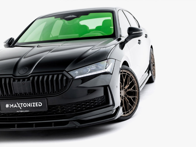 Maxton Design Front Splitter V.2 Skoda Superb Sportline Mk4