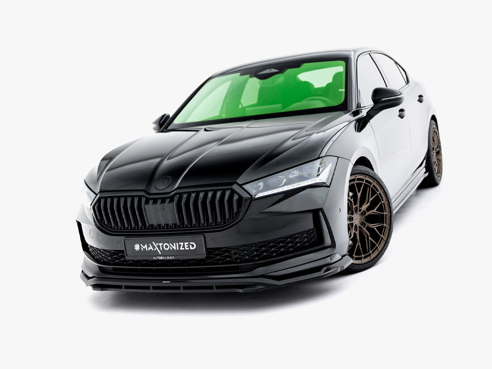 Maxton Design Front Splitter V.1 Skoda Superb Sportline Mk4