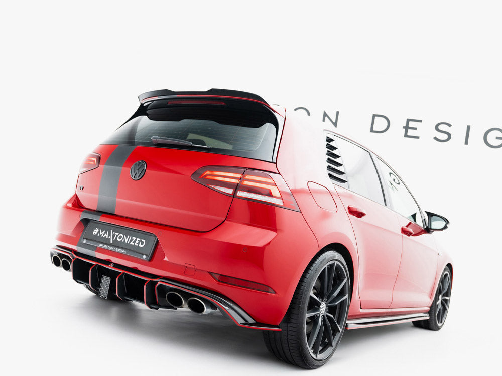 Maxton Design Spoiler CAP V.3 Volkswagen Golf R / R-Line / GTI / GTD Mk7 / Mk7 Facelift