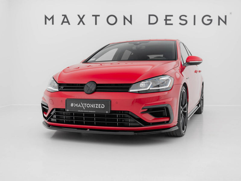Maxton Design Front Splitter V.6 Volkswagen Golf R / R-Line Mk7 Facelift