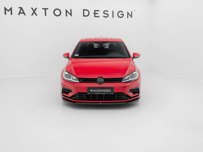 Maxton Design Front Splitter V.6 Volkswagen Golf R / R-Line Mk7 Facelift