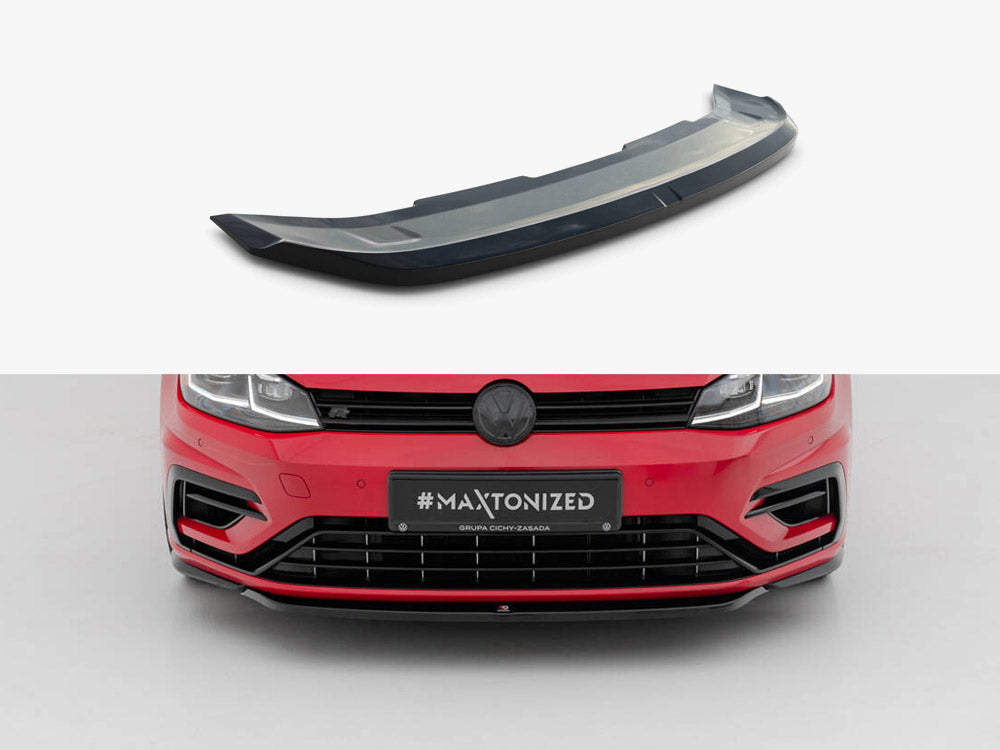 Maxton Design Front Splitter V.5 Volkswagen Golf R / R-Line Mk7 Facelift