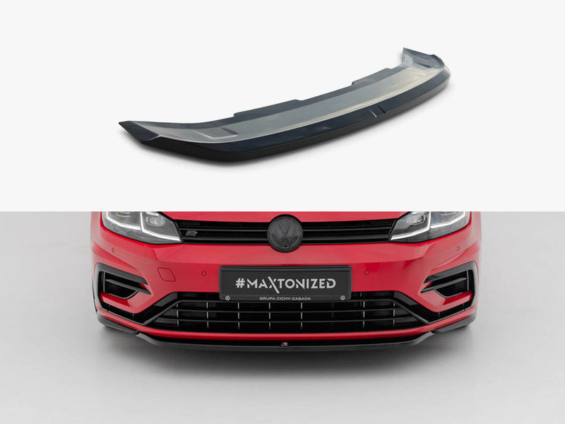 Maxton Design Front Splitter V.5 Volkswagen Golf R / R-Line Mk7 Facelift