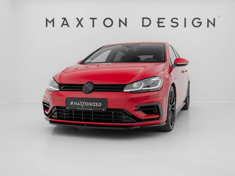 Maxton Design Front Splitter V.5 Volkswagen Golf R / R-Line Mk7 Facelift