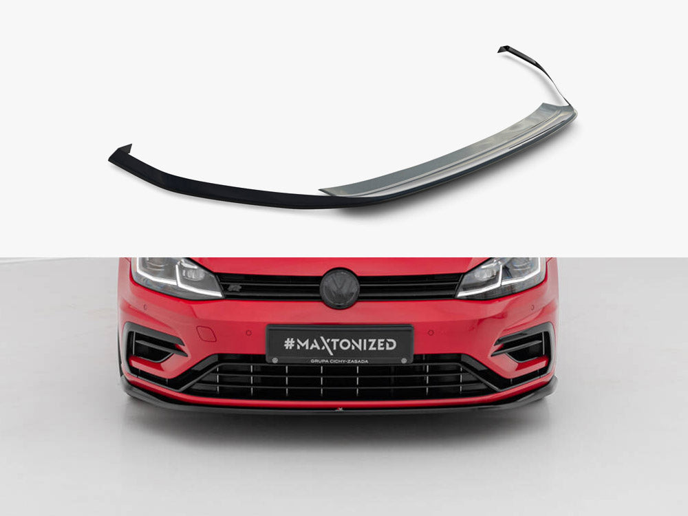Maxton Design Front Splitter V.7 Volkswagen Golf R / R-Line Mk7 Facelift