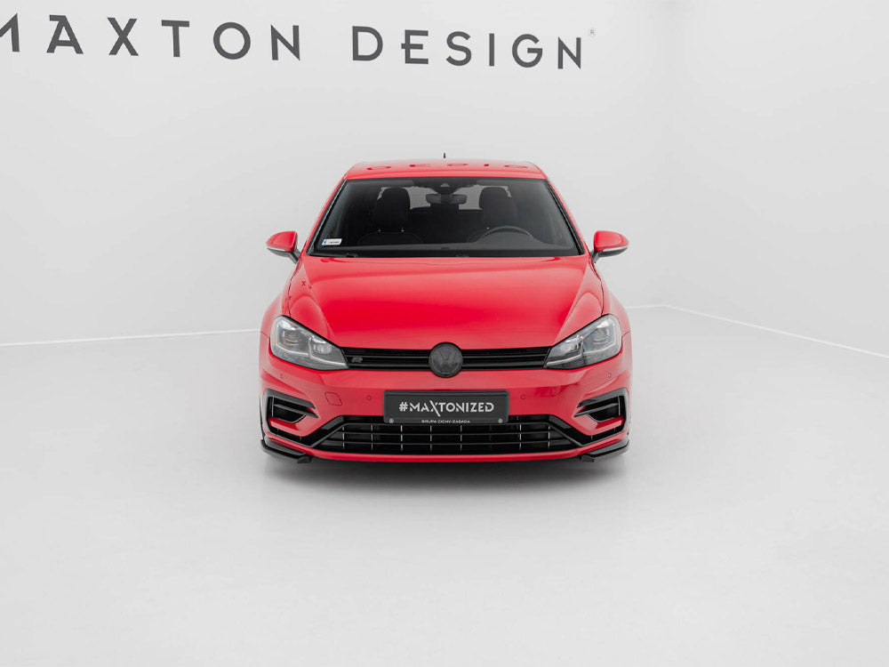 Maxton Design Front Side Splitters Volkswagen Golf R / R-Line Mk7 Facelift