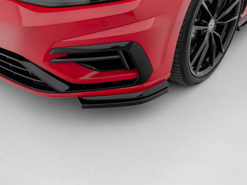 Maxton Design Front Side Splitters Volkswagen Golf R / R-Line Mk7 Facelift