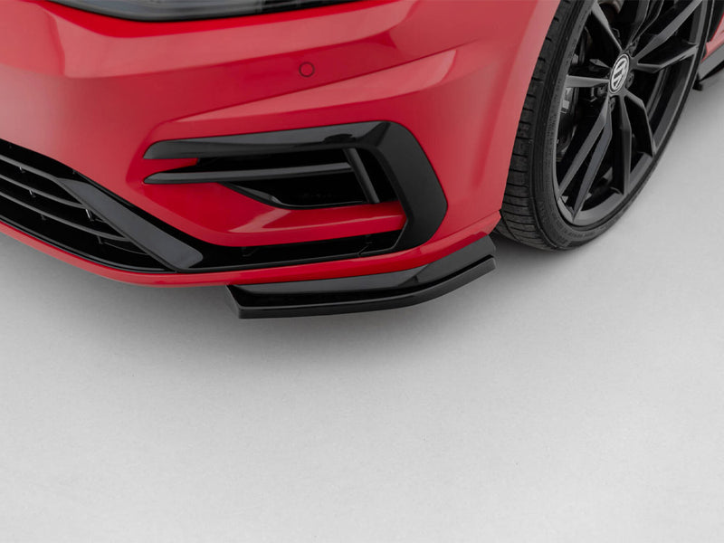 Maxton Design Front Side Splitters Volkswagen Golf R / R-Line Mk7 Facelift