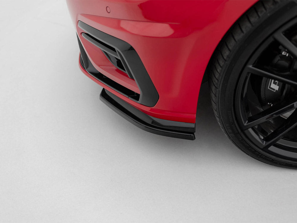 Maxton Design Front Side Splitters Volkswagen Golf R / R-Line Mk7 Facelift