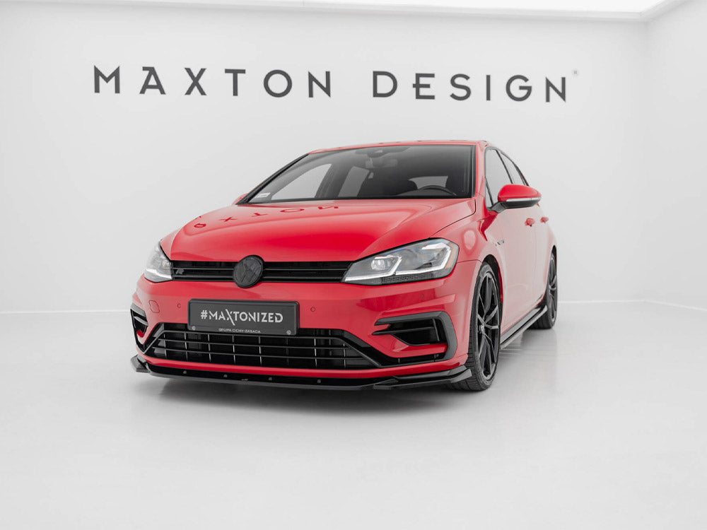 Maxton Design Front Splitter V.9 Volkswagen Golf R / R-Line Mk7 Facelift