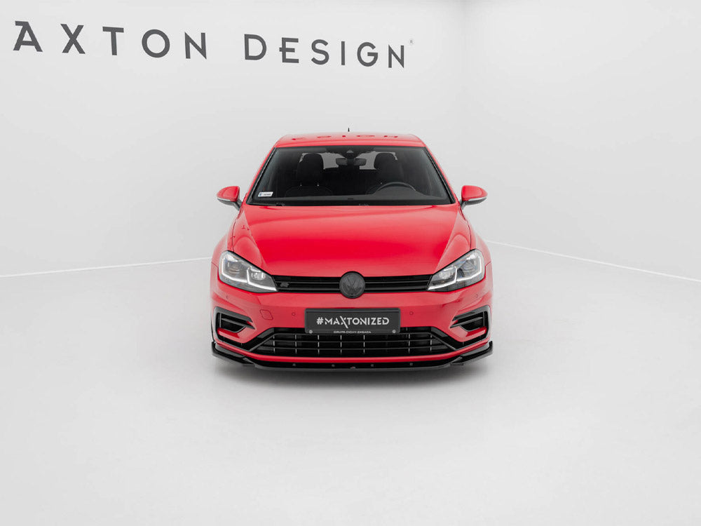 Maxton Design Front Splitter V.9 Volkswagen Golf R / R-Line Mk7 Facelift