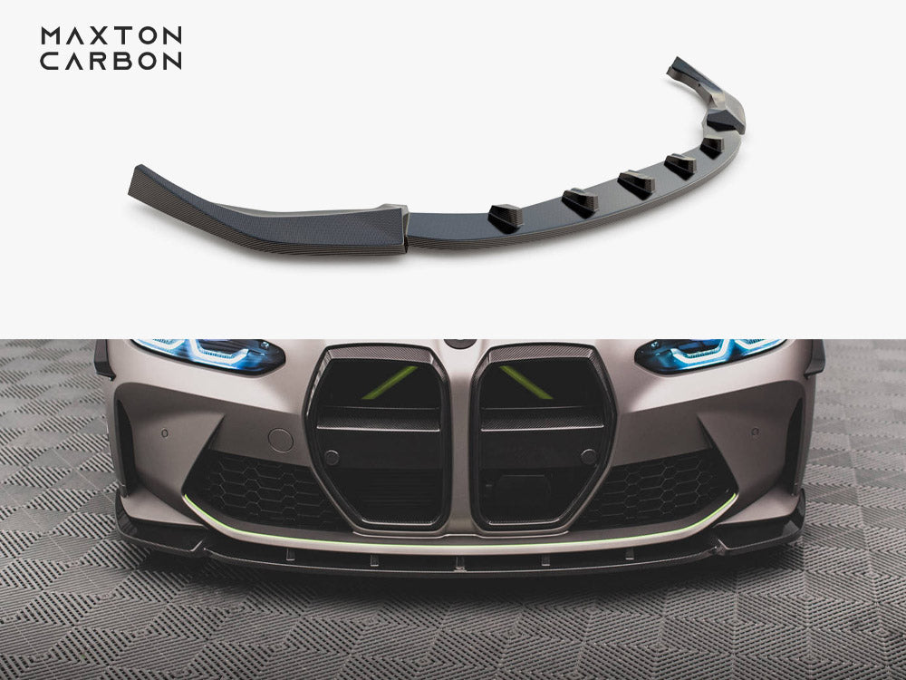 Maxton Design Carbon Fiber Front Splitter V.1 BMW M4 G82 / G82 Facelift