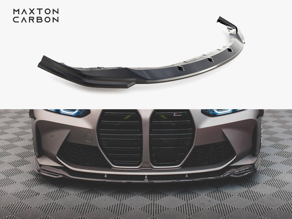 Maxton Design Carbon Fiber Front Splitter V.2 BMW M4 G82 / G82 Facelift