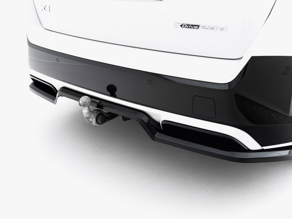 Maxton Design Rear Splitter (Vertical Bars) BMW X1 M-Pack U11