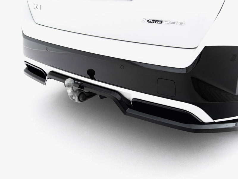 Maxton Design Rear Splitter (Vertical Bars) BMW X1 M-Pack U11