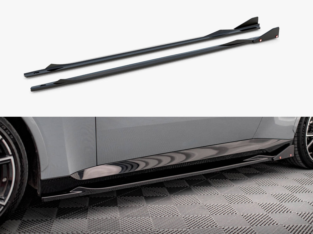 Maxton Design Side Skirts Diffusers V.2 + Flaps BMW 2 Coupe M-Pack / M240i G42