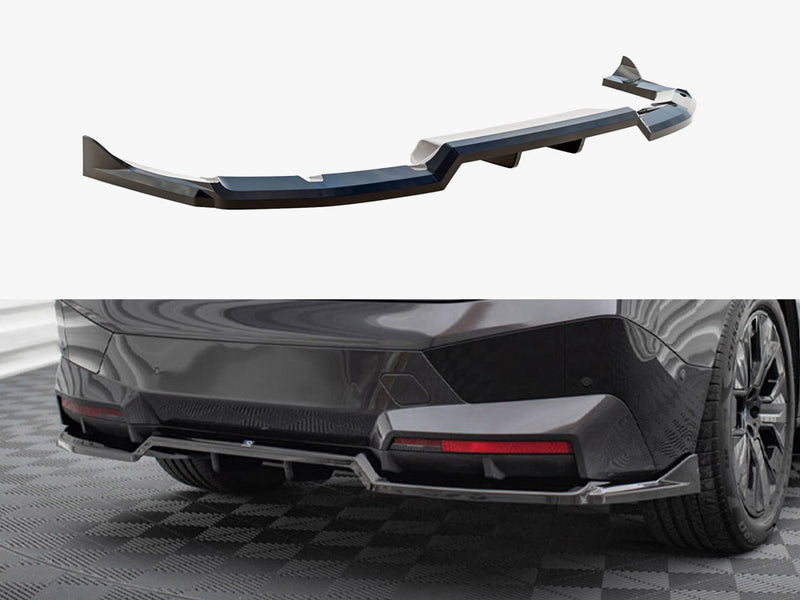 Maxton Design Rear Splitter (Vertical Bars) BMW iX M-Pack i20
