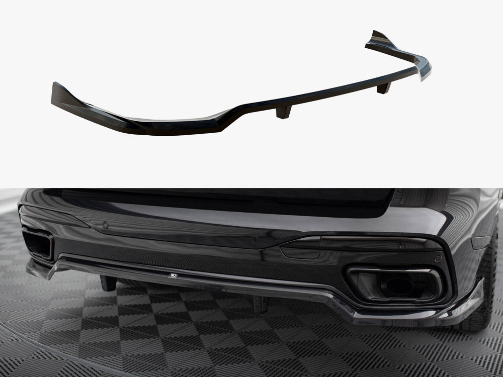 Maxton Design Rear Splitter (Vertical Bars) BMW X7 M-Pack G07 Facelift