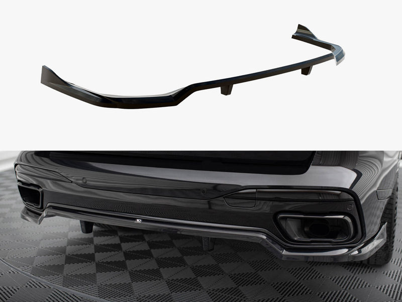 Maxton Design Rear Splitter (Vertical Bars) BMW X7 M-Pack G07 Facelift