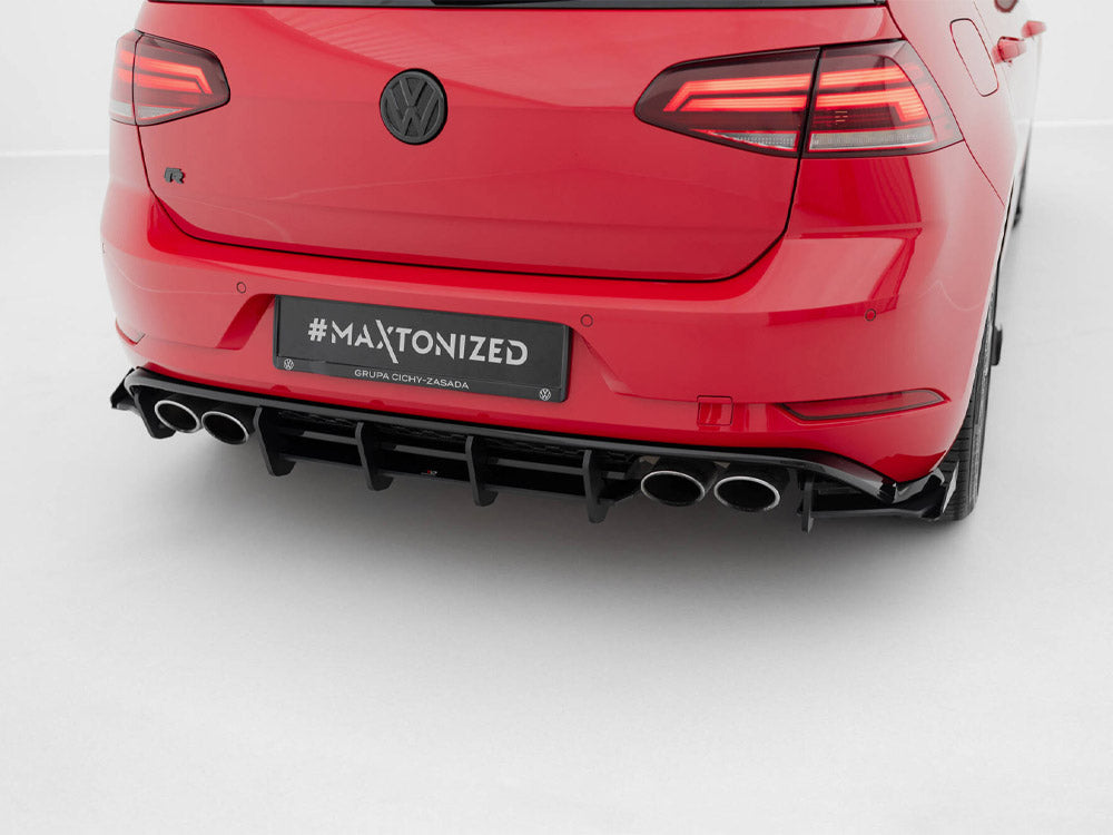 Maxton Design Street PRO Rear Diffuser Volkswagen Golf R Mk7 Facelift